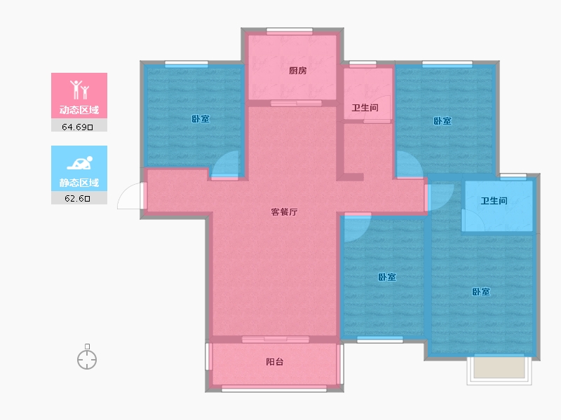 河南省-商丘市-尚都国际二期-114.01-户型库-动静分区