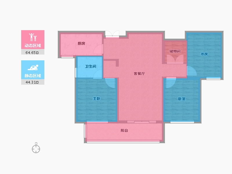 山东省-枣庄市-城建·中石玺悦城-98.04-户型库-动静分区