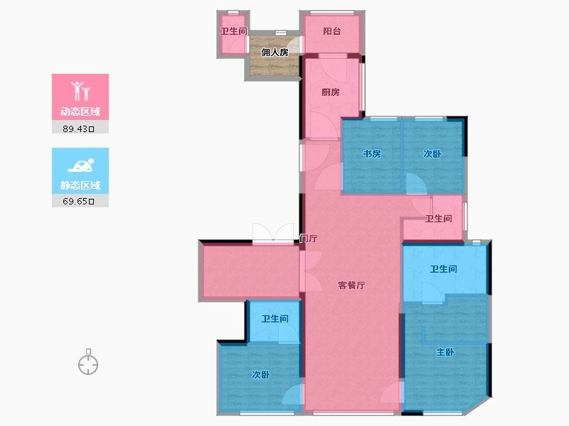 福建省-厦门市-中骏天盈-149.42-户型库-动静分区