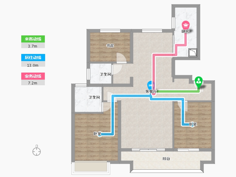 山东省-济南市-济南宝能城-96.25-户型库-动静线