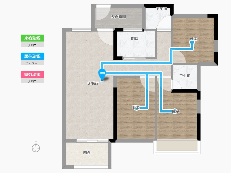 湖北省-黄冈市-邻江公馆-90.19-户型库-动静线