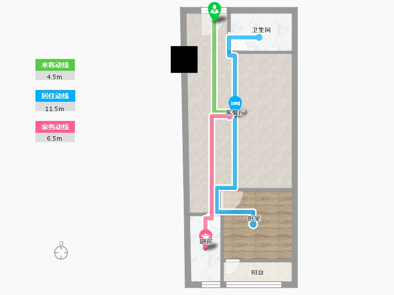 河南省-郑州市-宏达车业广场-46.03-户型库-动静线