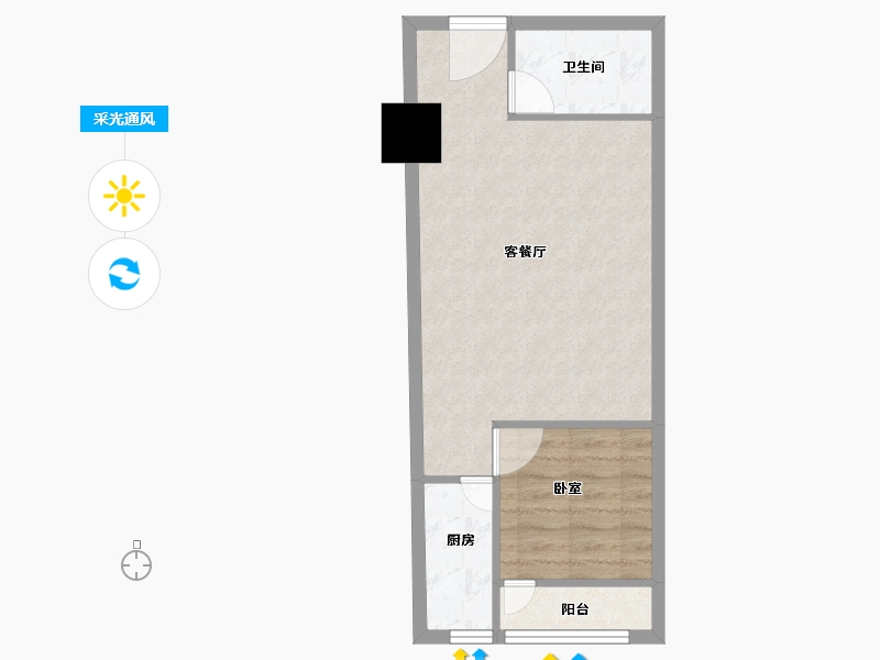 河南省-郑州市-宏达车业广场-46.03-户型库-采光通风