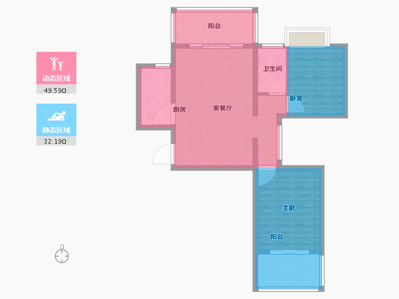 福建省-厦门市-永鸿南岸-73.00-户型库-动静分区