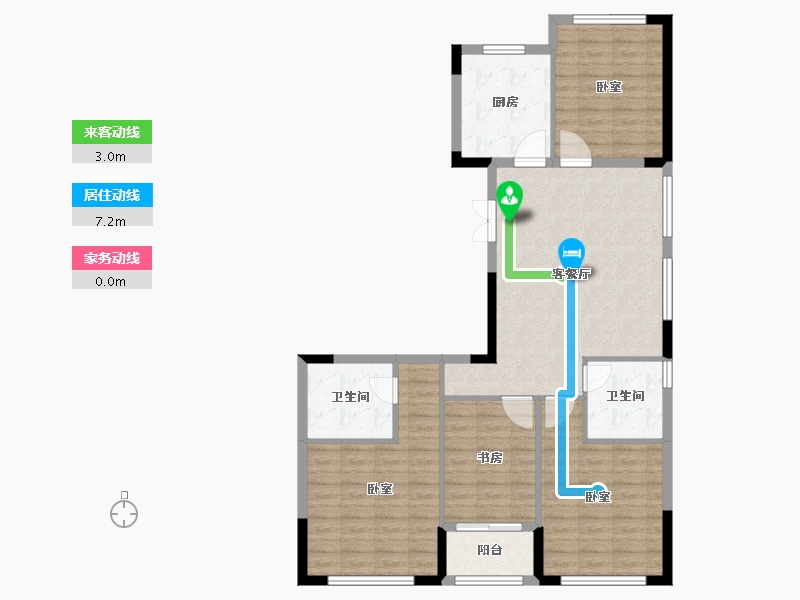 浙江省-金华市-秦王公馆-101.12-户型库-动静线