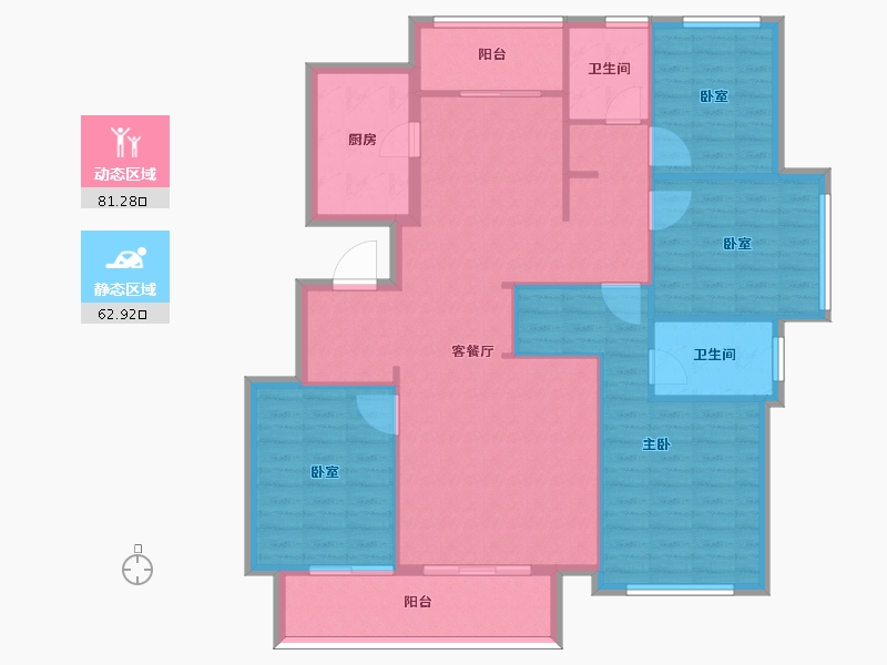 山东省-枣庄市-城建·中石玺悦城-132.02-户型库-动静分区