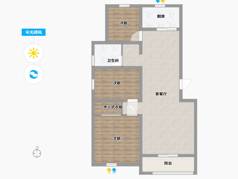 山东省-临沂市-优诗美地-96.01-户型库-采光通风