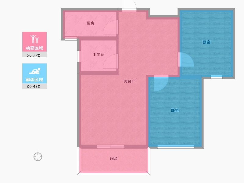 河南省-许昌市-圣帝金苑凯旋宫-78.01-户型库-动静分区