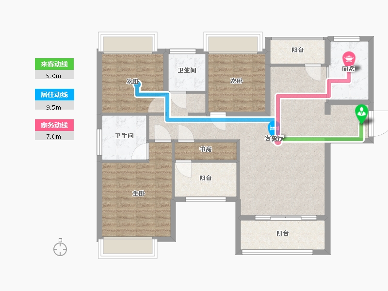 福建省-厦门市-马銮湾1号-102.00-户型库-动静线