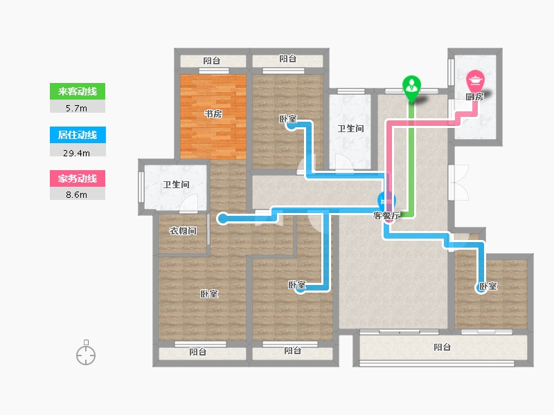 河南省-郑州市-豫发国园-151.48-户型库-动静线