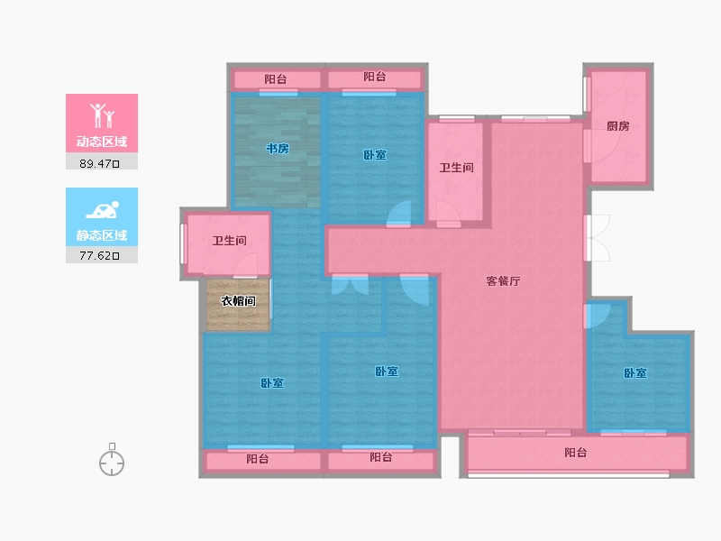 河南省-郑州市-豫发国园-151.48-户型库-动静分区