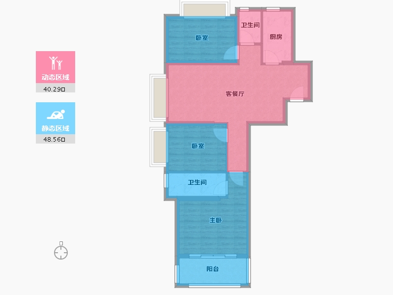 福建省-厦门市-永鸿南岸-79.00-户型库-动静分区