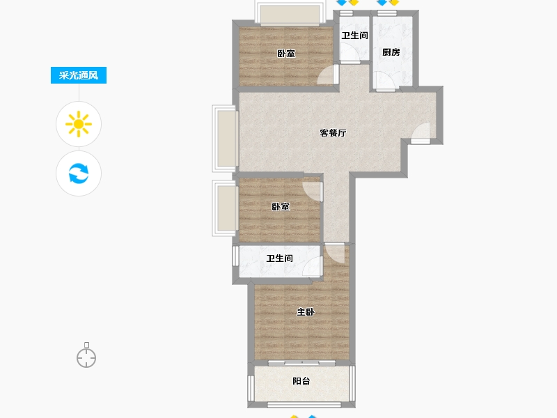 福建省-厦门市-永鸿南岸-79.00-户型库-采光通风