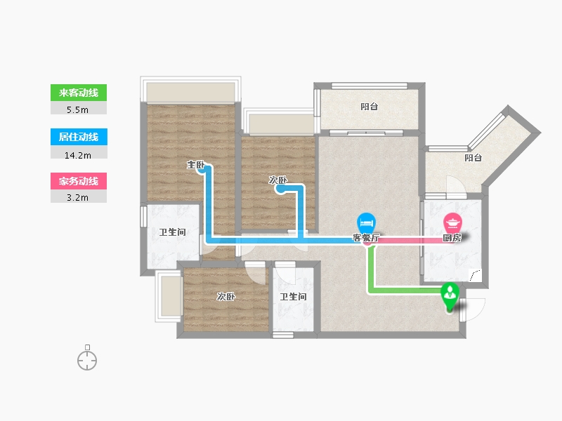 四川省-乐山市-瑞松中心城-96.81-户型库-动静线