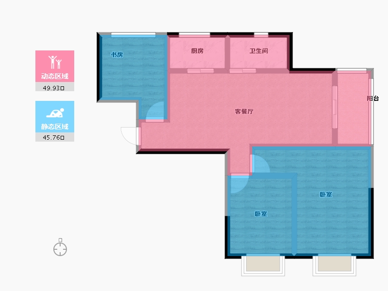 河南省-开封市-金桂苑-84.99-户型库-动静分区