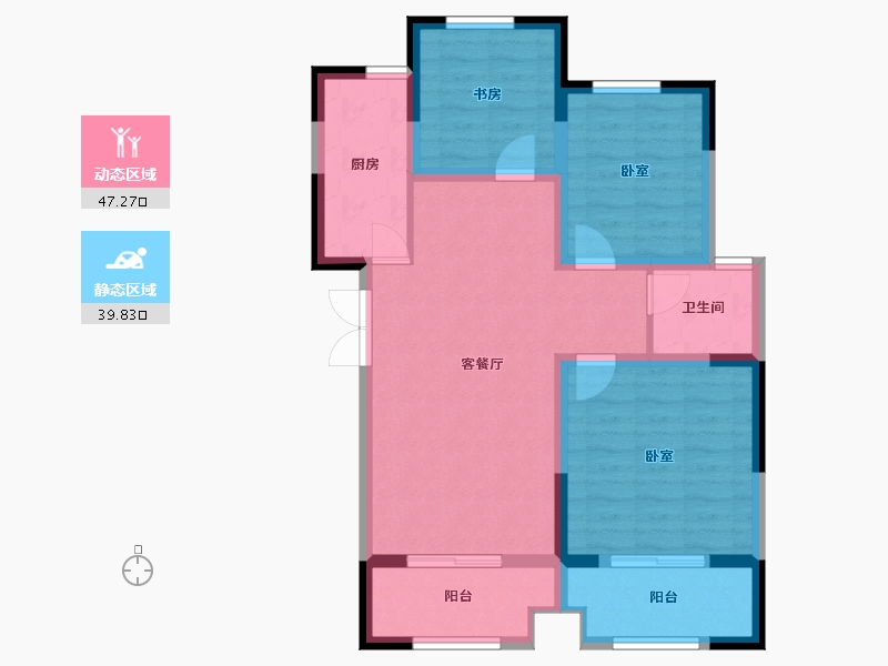 安徽省-宣城市-华夏湖畔御苑-77.36-户型库-动静分区