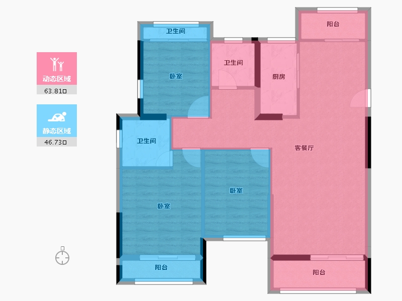 湖北省-孝感市-海川梧桐郡-99.91-户型库-动静分区