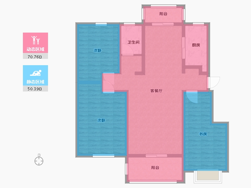 山东省-临沂市-优诗美地-108.01-户型库-动静分区