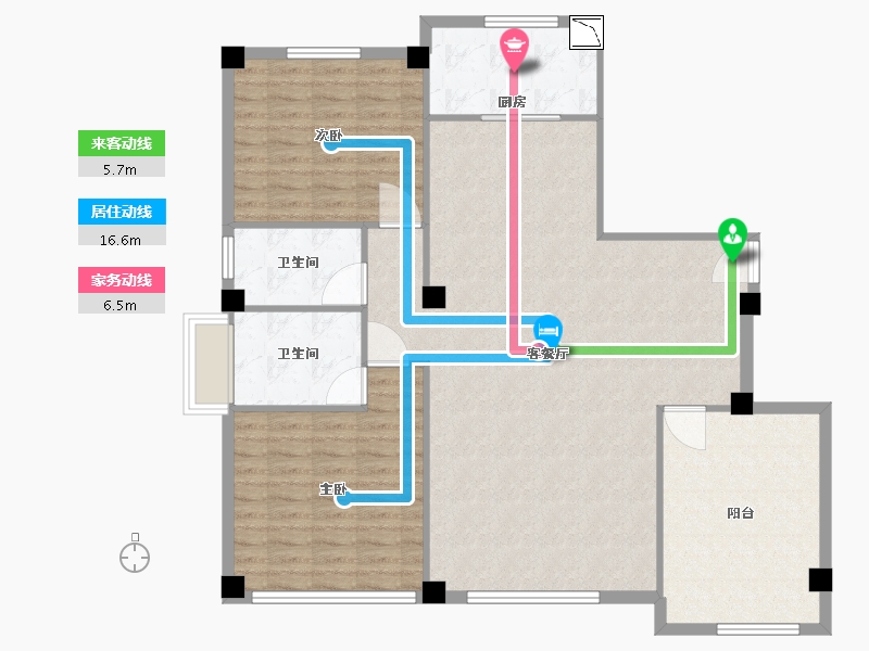 山东省-临沂市-嘉益香槟城-121.00-户型库-动静线