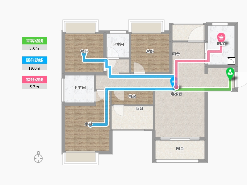 福建省-厦门市-马銮湾1号-102.59-户型库-动静线