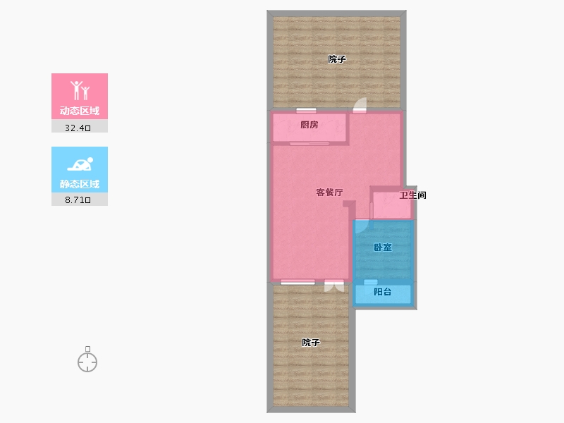 河南省-开封市-绿地香颂-70.00-户型库-动静分区