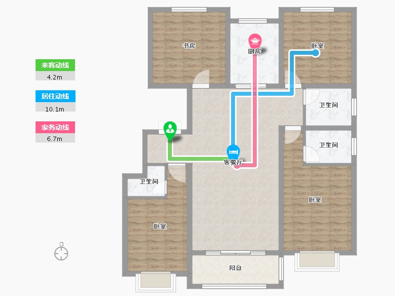 山东省-德州市-双企·龙城和悦府-132.00-户型库-动静线