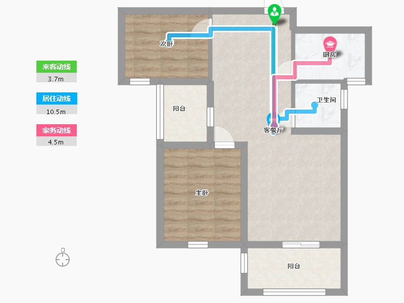 山东省-临沂市-嘉益香槟城-58.00-户型库-动静线