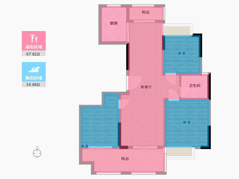 河南省-驻马店市-中亿金第-93.70-户型库-动静分区