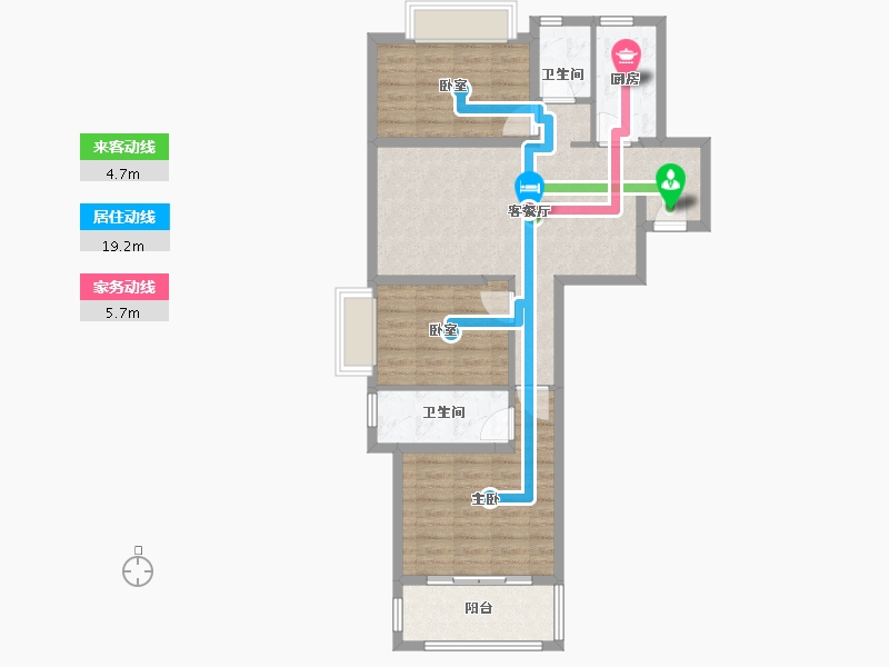 福建省-厦门市-永鸿南岸-81.00-户型库-动静线