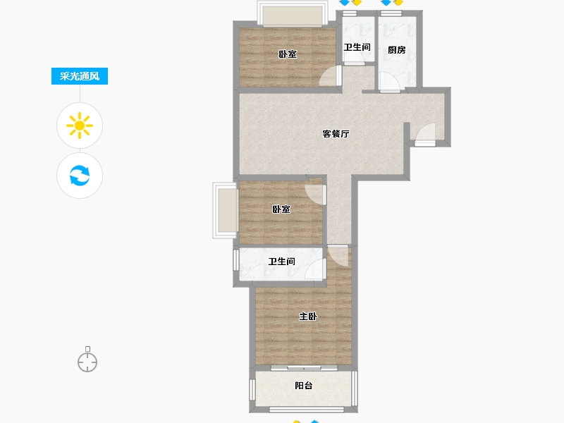 福建省-厦门市-永鸿南岸-81.00-户型库-采光通风