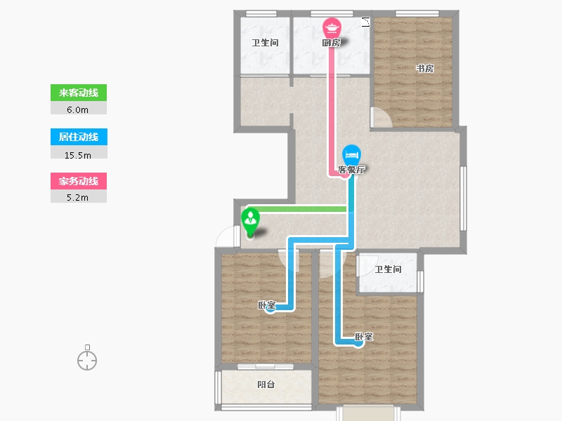 河南省-商丘市-橄榄城-100.75-户型库-动静线