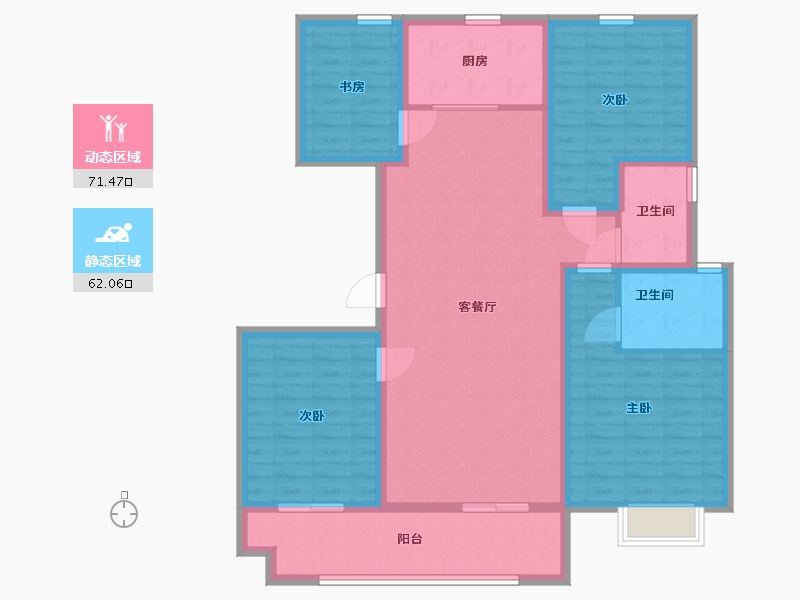 山东省-临沂市-裕隆文博苑-120.00-户型库-动静分区