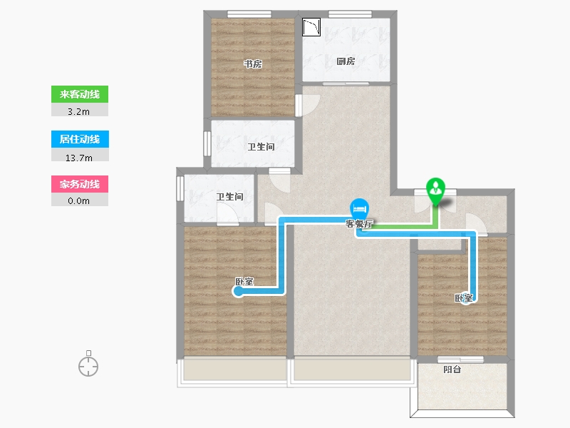 山东省-济南市-万和府-104.61-户型库-动静线