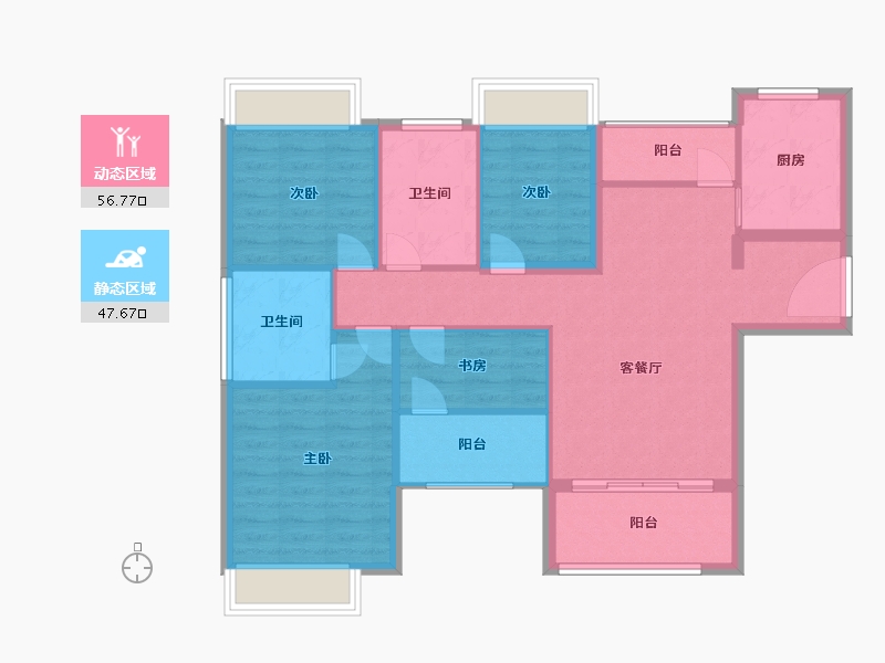 福建省-厦门市-马銮湾1号-94.00-户型库-动静分区