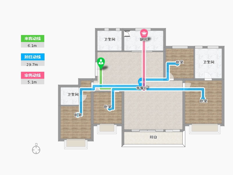 山东省-济南市-铂悦凤犀台-148.90-户型库-动静线