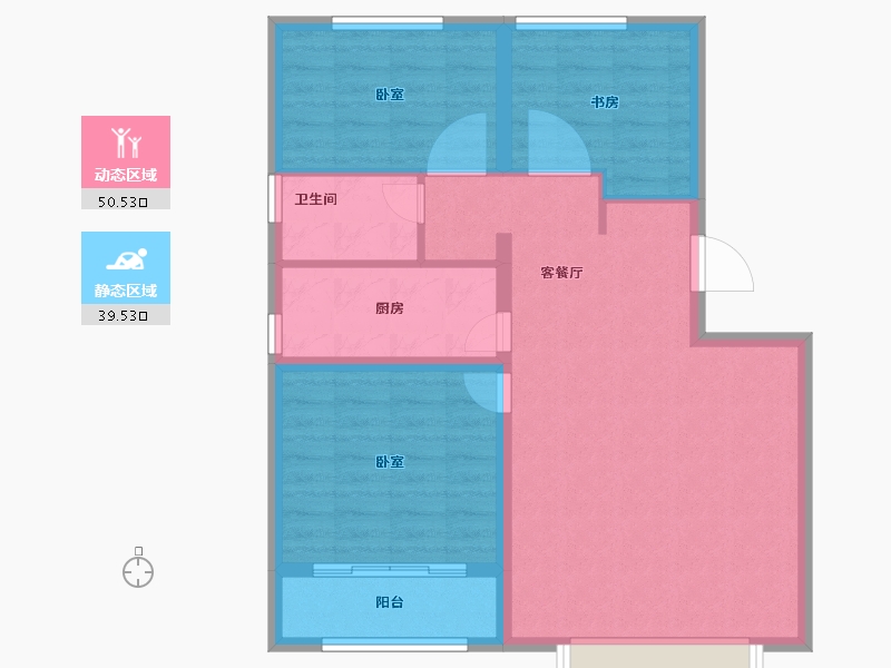 山东省-德州市-泽信喜园-81.18-户型库-动静分区