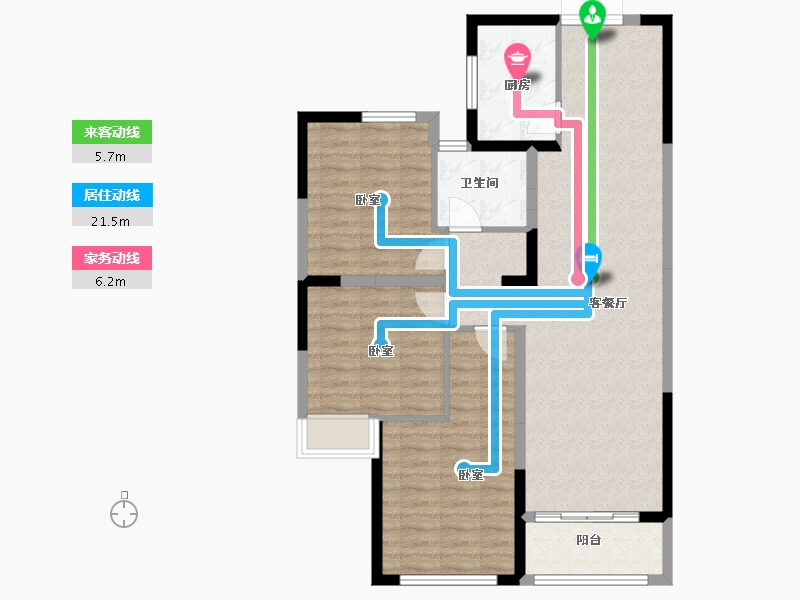 河南省-南阳市-名门中州府-92.13-户型库-动静线