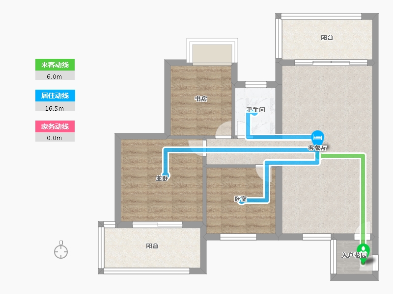 福建省-厦门市-永鸿南岸-69.99-户型库-动静线