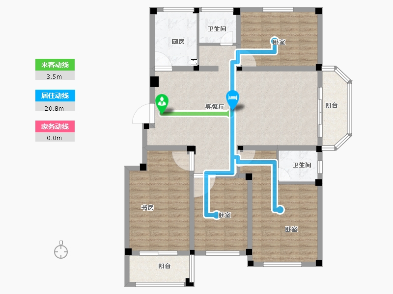 河南省-南阳市-金和苑-117.10-户型库-动静线