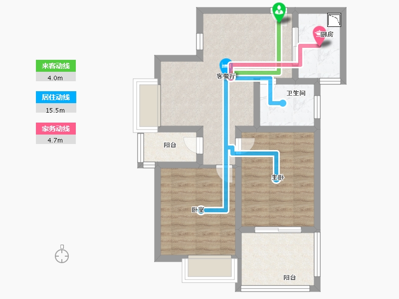 福建省-厦门市-永鸿南岸-57.99-户型库-动静线