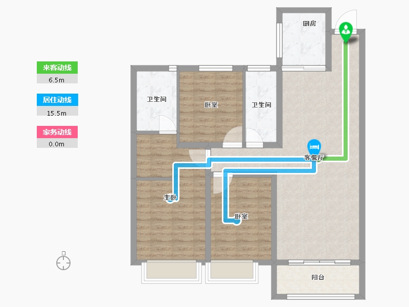 山东省-枣庄市-通盛世纪城-94.22-户型库-动静线