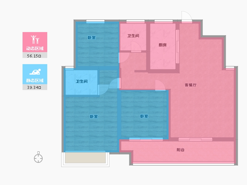 河南省-驻马店市-巨源国际花园-85.00-户型库-动静分区