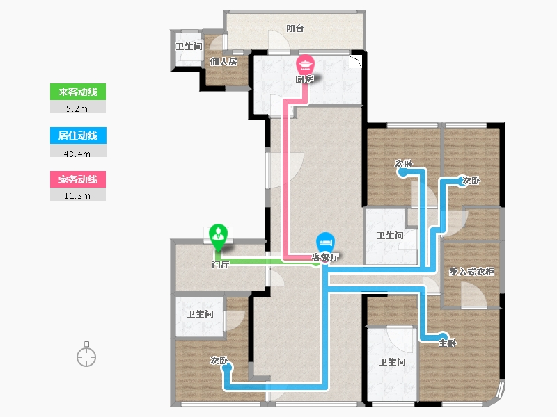 福建省-厦门市-中骏天盈-208.00-户型库-动静线