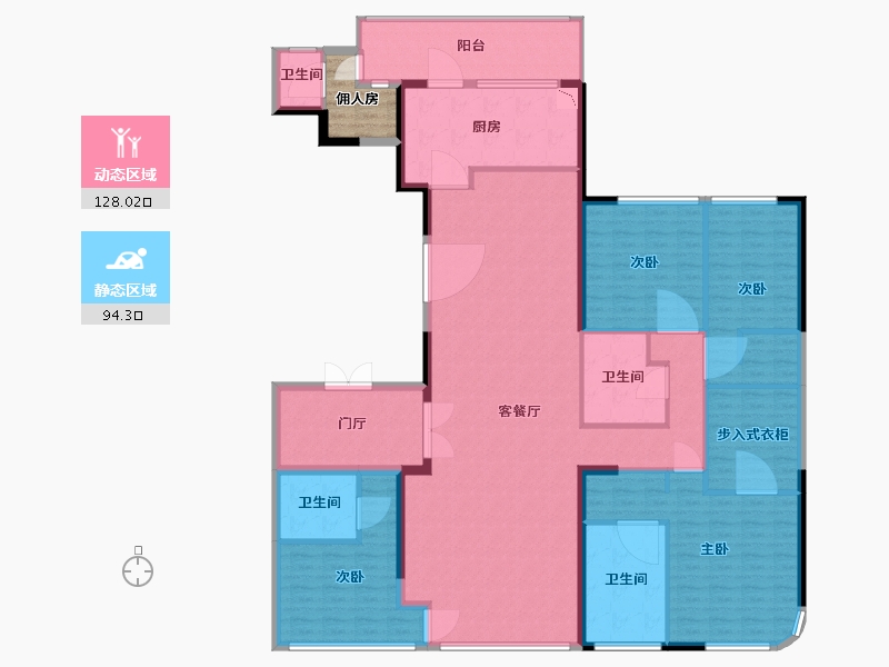 福建省-厦门市-中骏天盈-208.00-户型库-动静分区