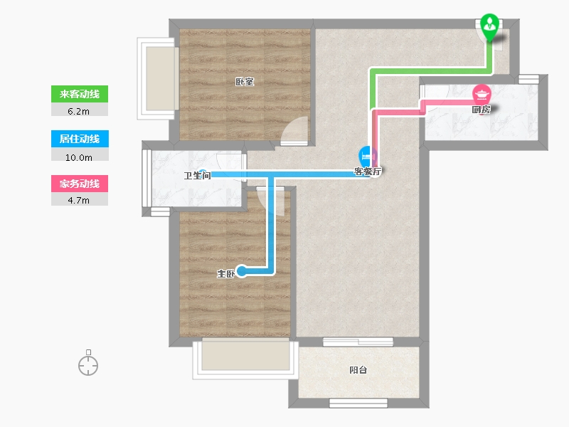 福建省-厦门市-晟港名都-61.00-户型库-动静线