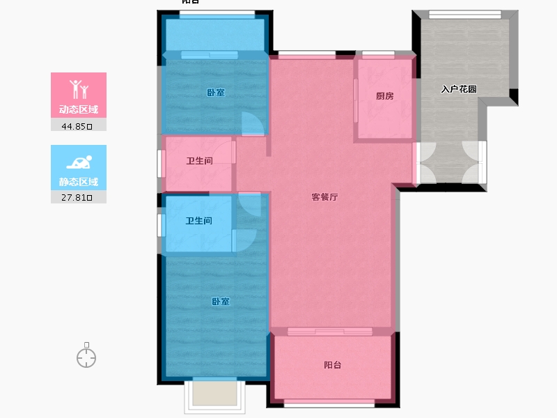 江西省-抚州市-硕丰·世界城-75.89-户型库-动静分区