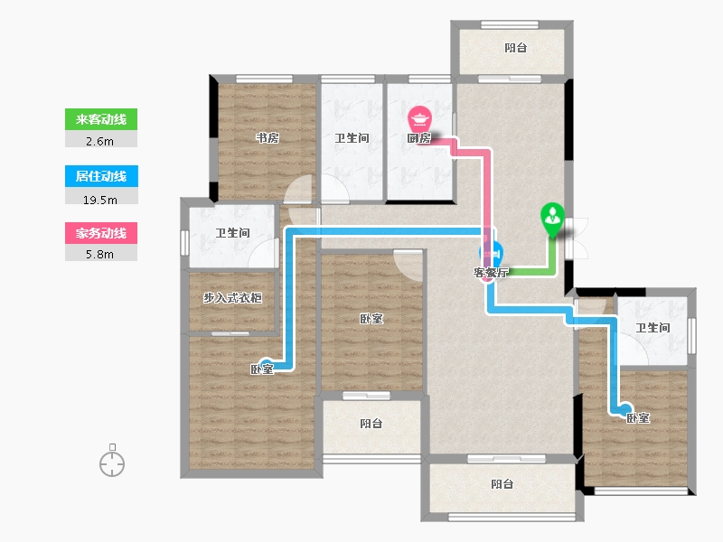 湖北省-黄冈市-升华翡翠一品-142.00-户型库-动静线