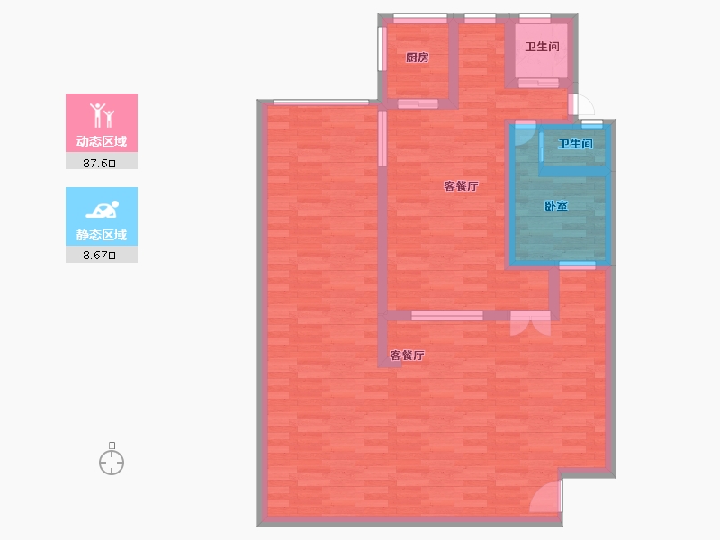 河南省-开封市-绿地香颂-86.00-户型库-动静分区