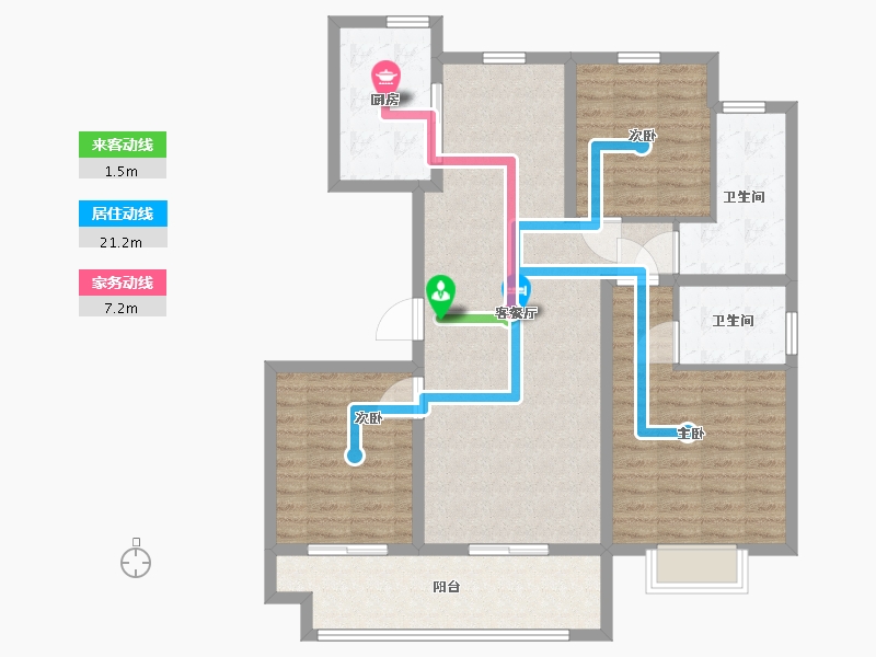 山东省-临沂市-裕隆文博苑-106.01-户型库-动静线