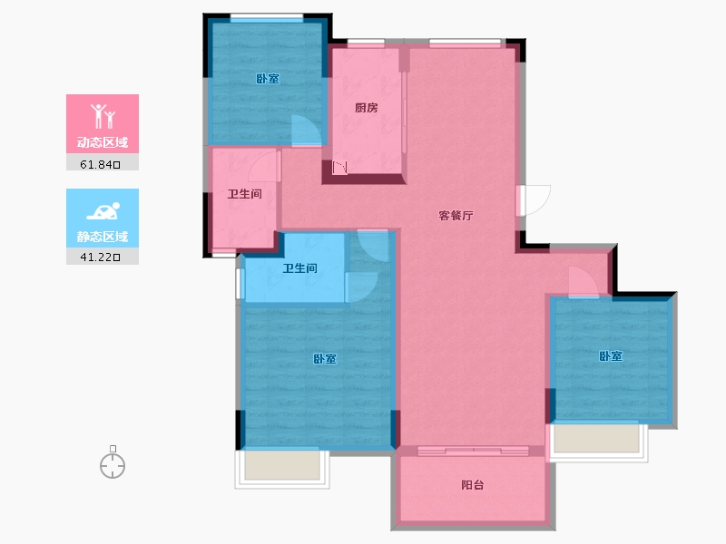 湖北省-武汉市-华发越秀悦府-92.00-户型库-动静分区